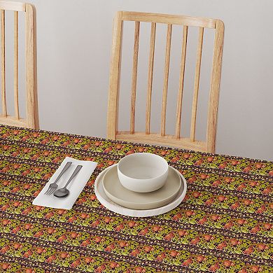 Rectangular Tablecloth, 100% Cotton, 52x120", Floral 6