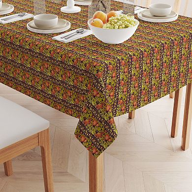 Rectangular Tablecloth, 100% Cotton, 52x120", Floral 6