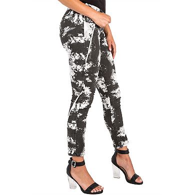 Mona Curvy Fit Printed Denim Mid Rise Skinny Jeans