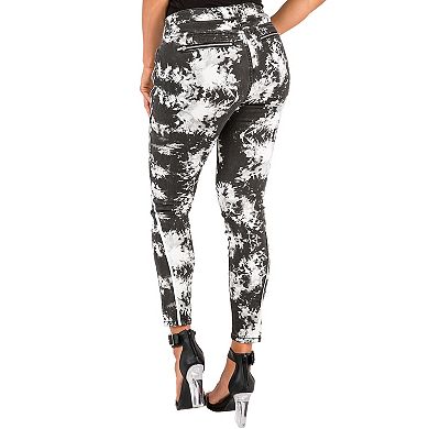 Mona Curvy Fit Printed Denim Mid Rise Skinny Jeans