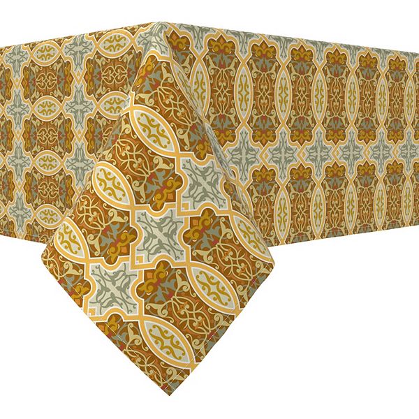 Rectangular Tablecloth, 100 Cotton, 60x120", Floral 111