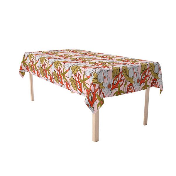 Rectangular Tablecloth, 100 Cotton, 52x84", Floral 228