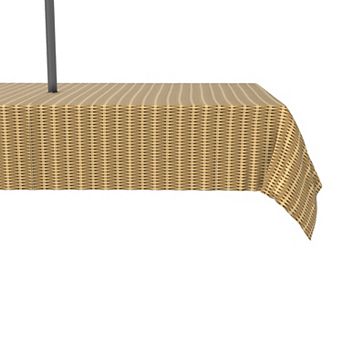 Water Repellent, Outdoor, 100% Polyester, 60x104", Cane Weave Baskets