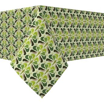 Rectangular Tablecloth, 100% Cotton, 52x104", Floral 100