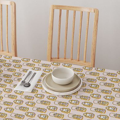 Round Tablecloth, 100% Polyester, 70" Round, Camping Lanterns