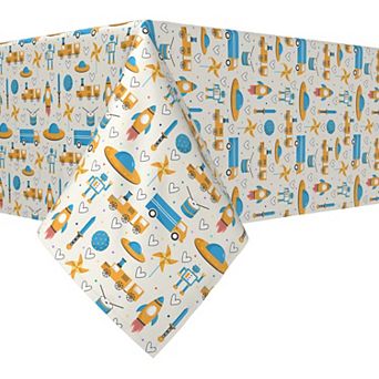 Rectangular Tablecloth, 100% Cotton, 60x104", Kids Toys