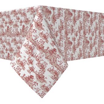 Rectangular Tablecloth, 100% Cotton, 52x84", Floral 185