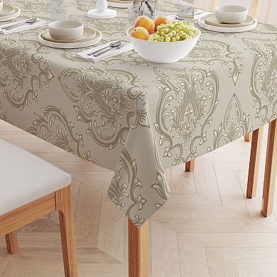 Square Tablecloth, 100% Cotton, 52x52", Floral 150