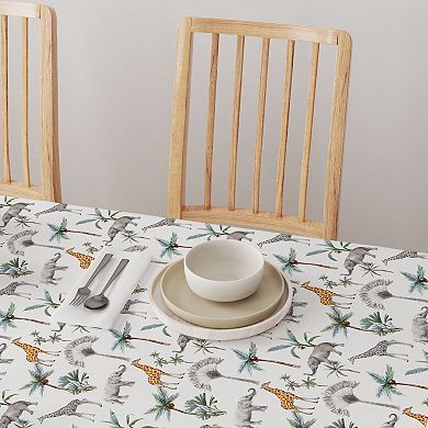 Square Tablecloth, 100% Polyester, 70x70", Tropical Jungle