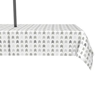 Water Repellent, Outdoor, 100% Polyester, 60x84", Grey Geometric Arrows