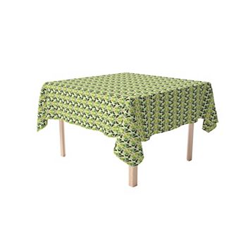 Square Tablecloth, 100% Cotton, 52x52", Floral 100