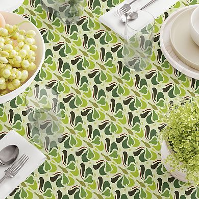 Square Tablecloth, 100% Cotton, 52x52", Floral 100