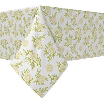 Rectangular Tablecloth, 100% Cotton, 60x104", Floral 121