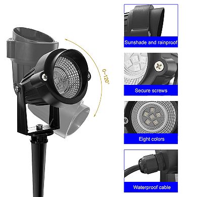 Nextop 15FT 4-in-1 RGB LED Landscape Spotlights with Remote