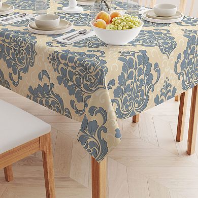Square Tablecloth, 100% Cotton, 52x52", Floral 171