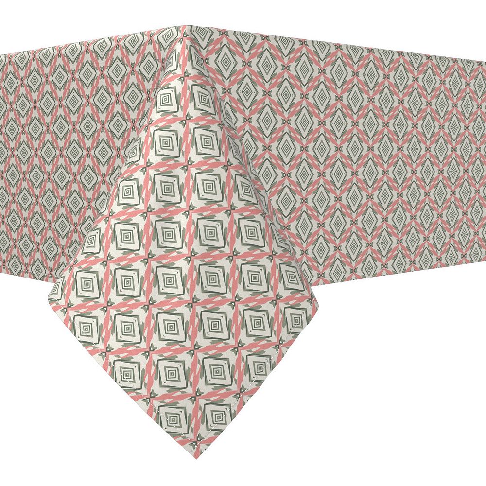 Square Tablecloth, 100% Cotton, 52x52