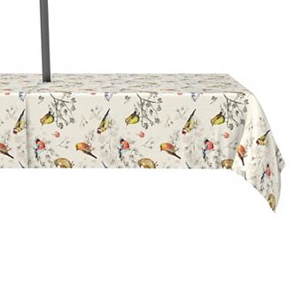 Water Repellent, Outdoor, 100% Polyester, 60x84", Bird Watch