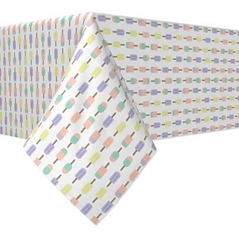 Square Tablecloth, 100% Polyester, 54x54", Pastel Pops
