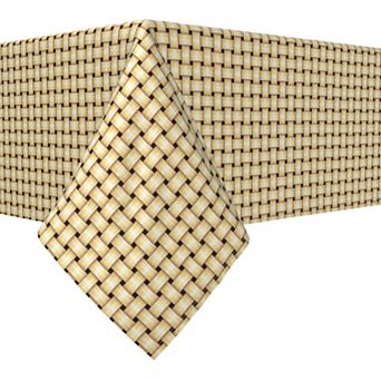 Rectangular Tablecloth, 100% Polyester, 60x84", Apple Pie Weave Wicker