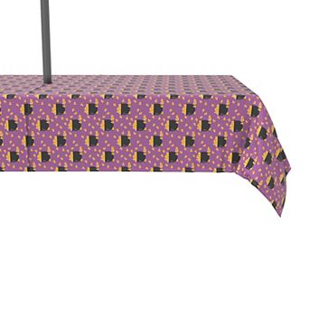 Water Repellent, Outdoor, 100% Polyester, 60x120", Pot of Candy Corn