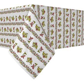 Rectangular Tablecloth, 100% Cotton, 60x120", Floral 1