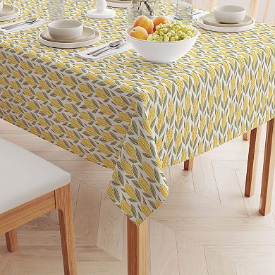 Rectangular Tablecloth, 100% Cotton, 52x84", Harvest Corn