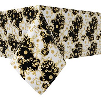 Rectangular Tablecloth, 100% Cotton, 60x84", Floral 168