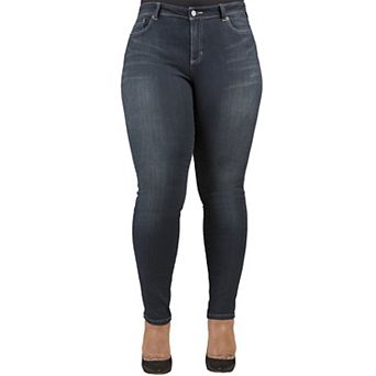 Tall Plus Size Maya Curvy Fit Basic Midrise Skinny Jeans For Tall Women