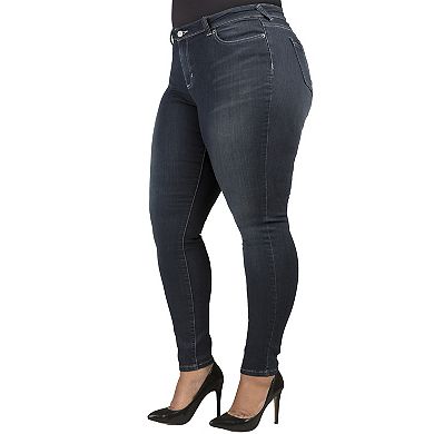 Tall Plus Size Maya Curvy Fit Basic Midrise Skinny Jeans For Tall Women