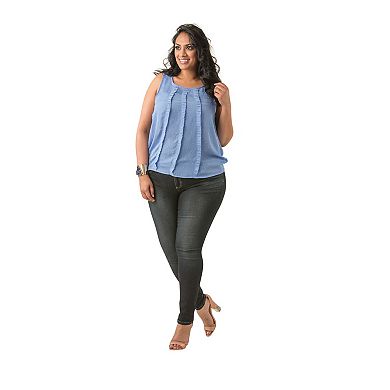 Tall Plus Size Maya Curvy Fit Basic Midrise Skinny Jeans For Tall Women