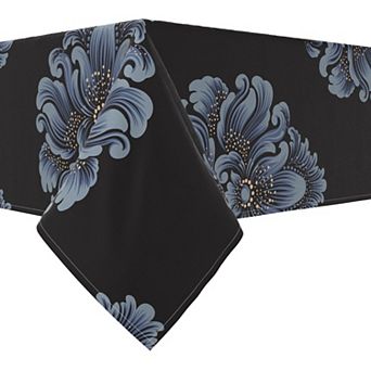 Rectangular Tablecloth, 100% Cotton, 52x84", Floral 165