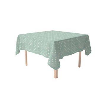 Square Tablecloth, 100% Cotton, 52x52", Textured Dots