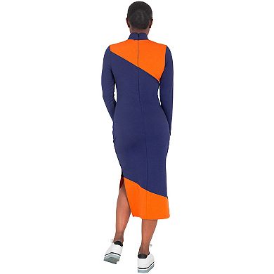 Wanda Athleisure Drawstring Turtleneck Midi Dress