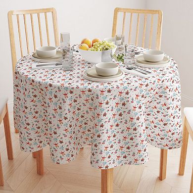Round Tablecloth, 100% Polyester, 90" Round, Circus Time