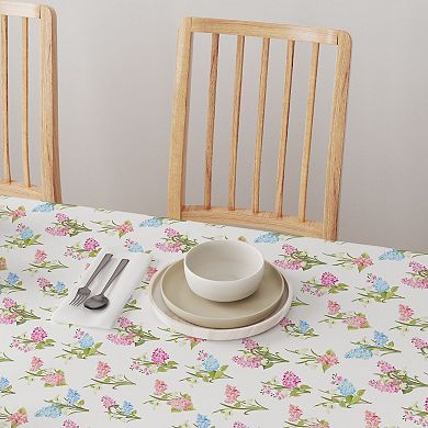 Rectangular Tablecloth, 100% Cotton, 60x104", Garden Grown Flowers