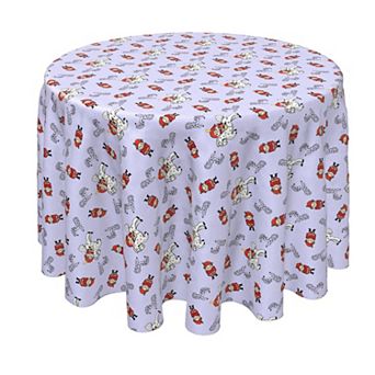 Round Tablecloth, 100% Polyester, 70" Round, Nutcracker Fairy Tale
