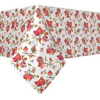 Rectangular Tablecloth, 100% Polyester, 60x84", Pomegranate Paradise