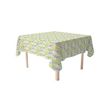 Square Tablecloth, 100% Cotton, 52x52", Floral 144