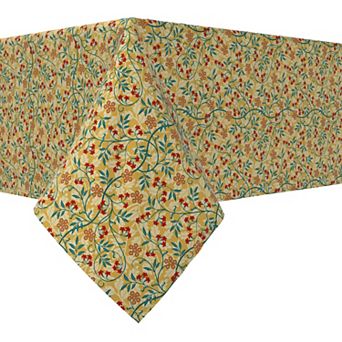 Rectangular Tablecloth, 100% Cotton, 52x104", Floral 67