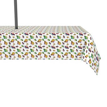 Water Repellent, Outdoor, 100% Polyester, 60x84", Orchid Rocker Skulls