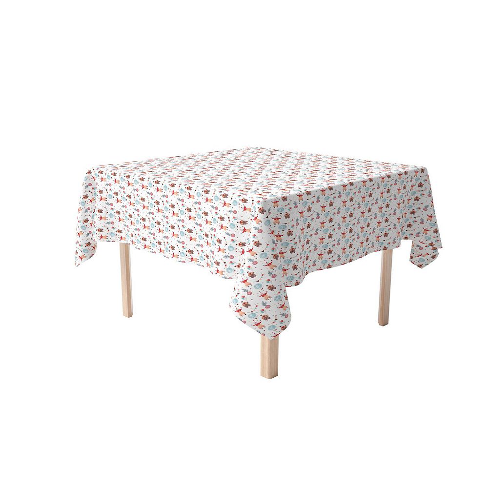 Square Tablecloth, 100% Cotton, 52x52