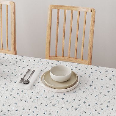 Square Tablecloth, 100% Polyester, 60x60", Buzzing Bees