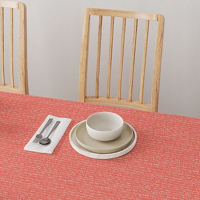 Square Tablecloth, 100% Polyester, 60x60", Coral Batik Design