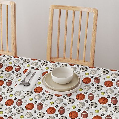 Square Tablecloth, 100% Polyester, 70x70", Athletics