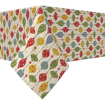 Rectangular Tablecloth, 100% Cotton, 60x104", Ornament Illustration