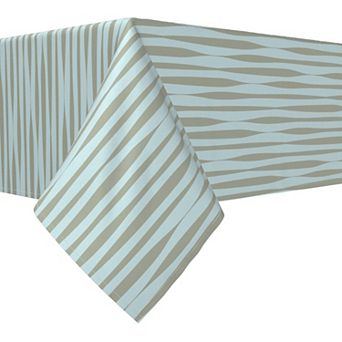 Rectangular Tablecloth, 100% Polyester, 60x120", Ripply Stripes