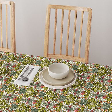 Rectangular Tablecloth, 100% Cotton, 60x104", Floral 38