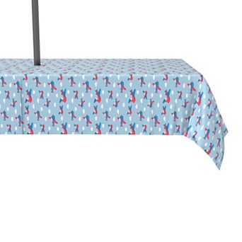 Water Repellent, Outdoor, 100% Polyester, 60x84", Up in the Clouds