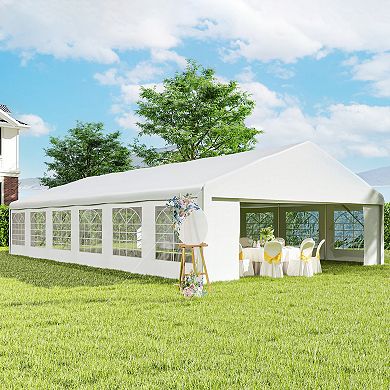 Outsunny 23ft x 39' Heavy-duty Large Wedding Tent with Sidewalls