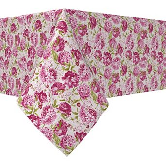 Rectangular Tablecloth, 100% Cotton, 52x120", Floral 200